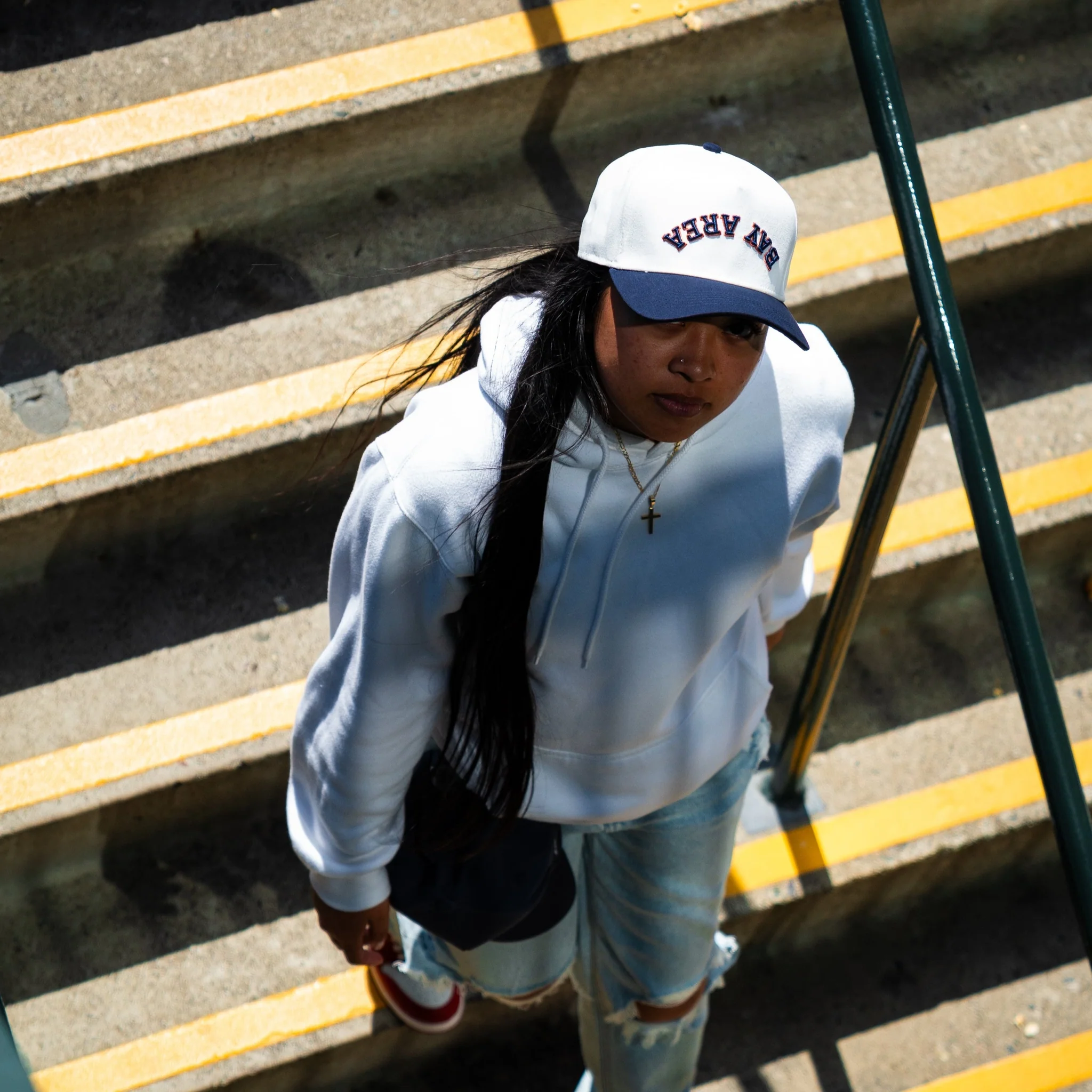 Snapback - Bay Area Downside Up - Blue/Poppy Red - Image 5