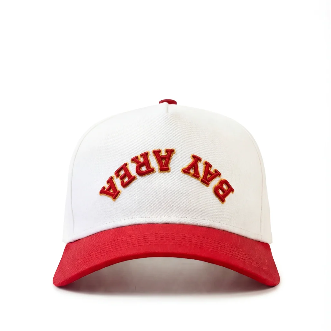 Snapback - Bay Area Downside Up - Red/Gold - Image 2