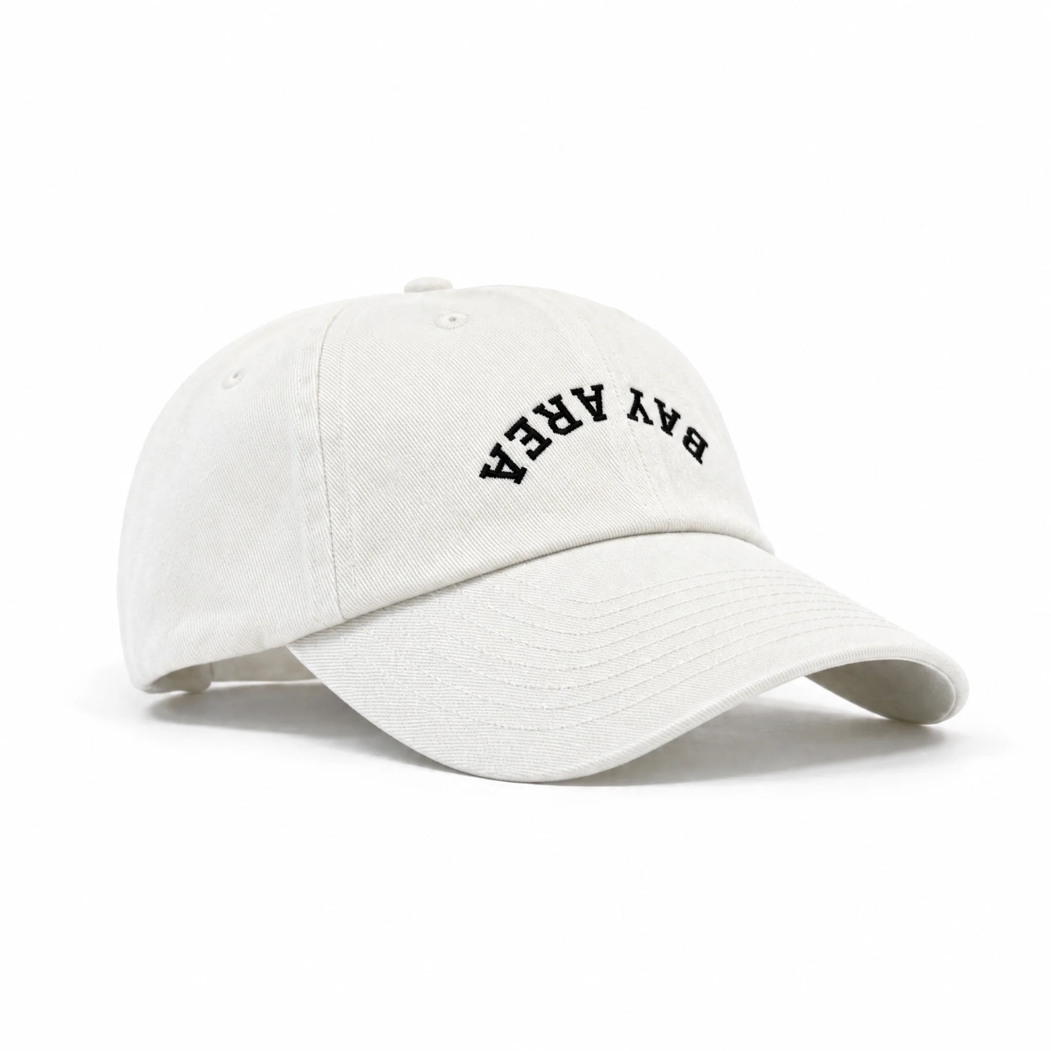 Dad Hat - Bay Area Downside Up White - Image 3