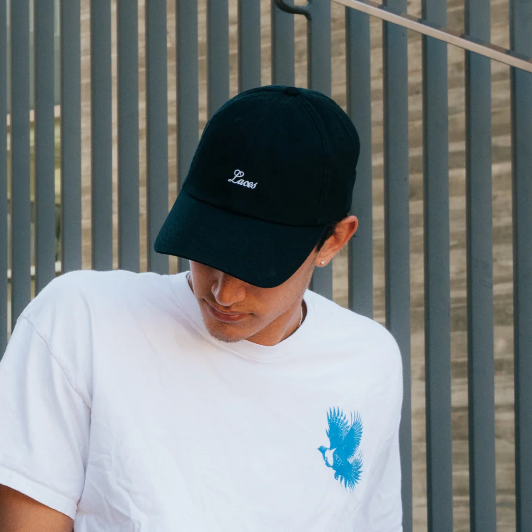Dad Hat - Laces Cursive Black - Image 5