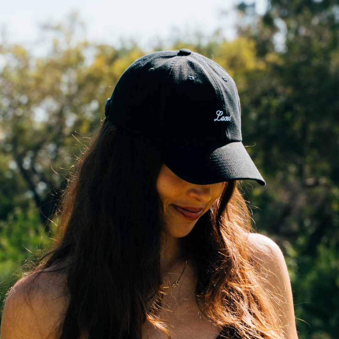 Dad Hat - Laces Cursive Black - Image 6