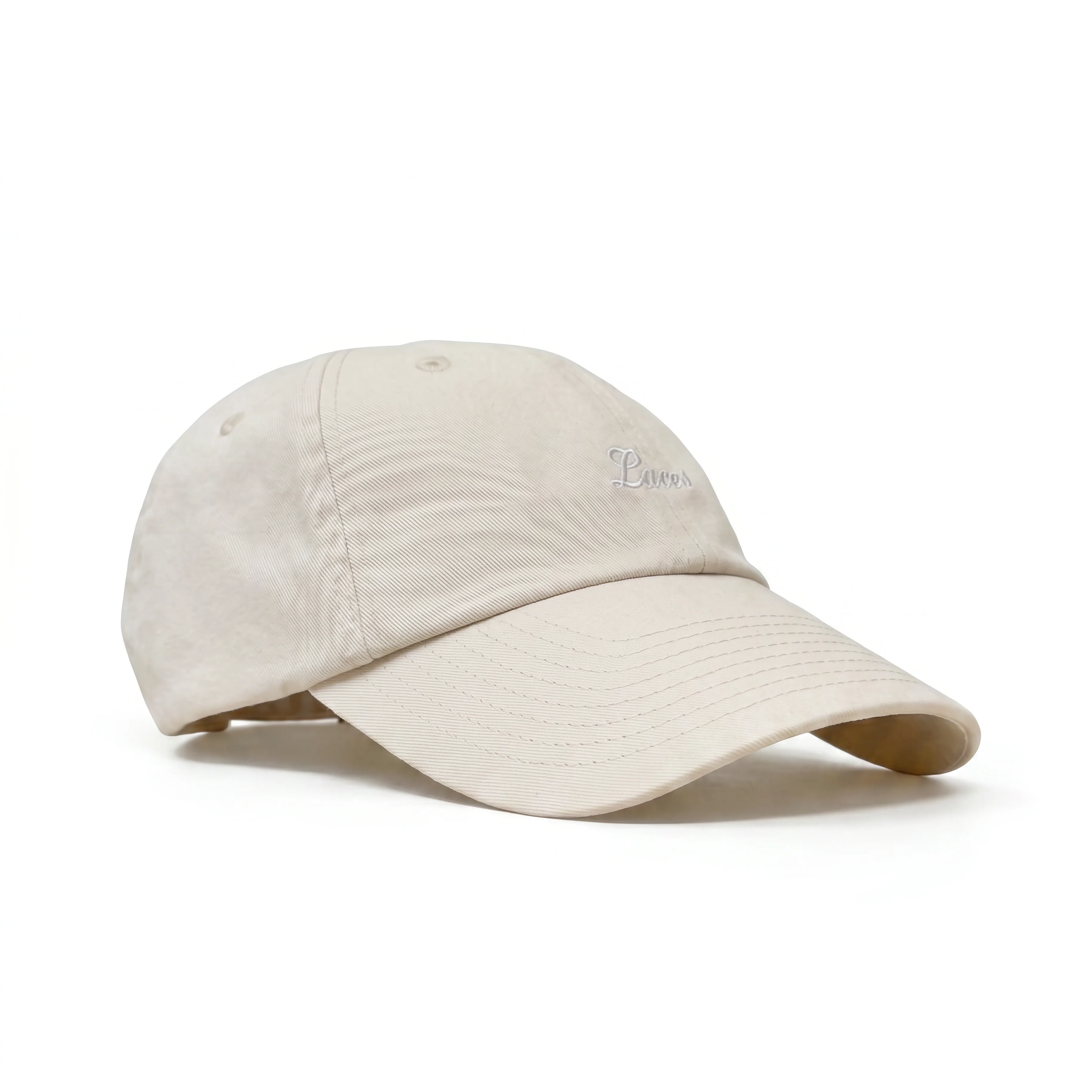 Dad Hat - Laces Cursive Off White - Image 3