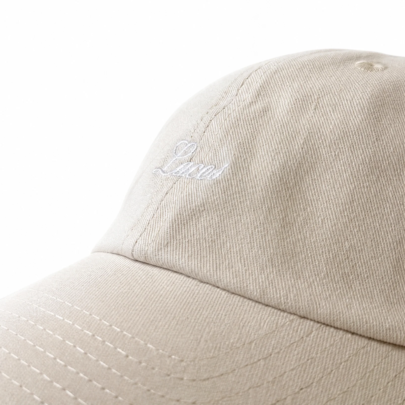 Dad Hat - Laces Cursive Off White - Image 4
