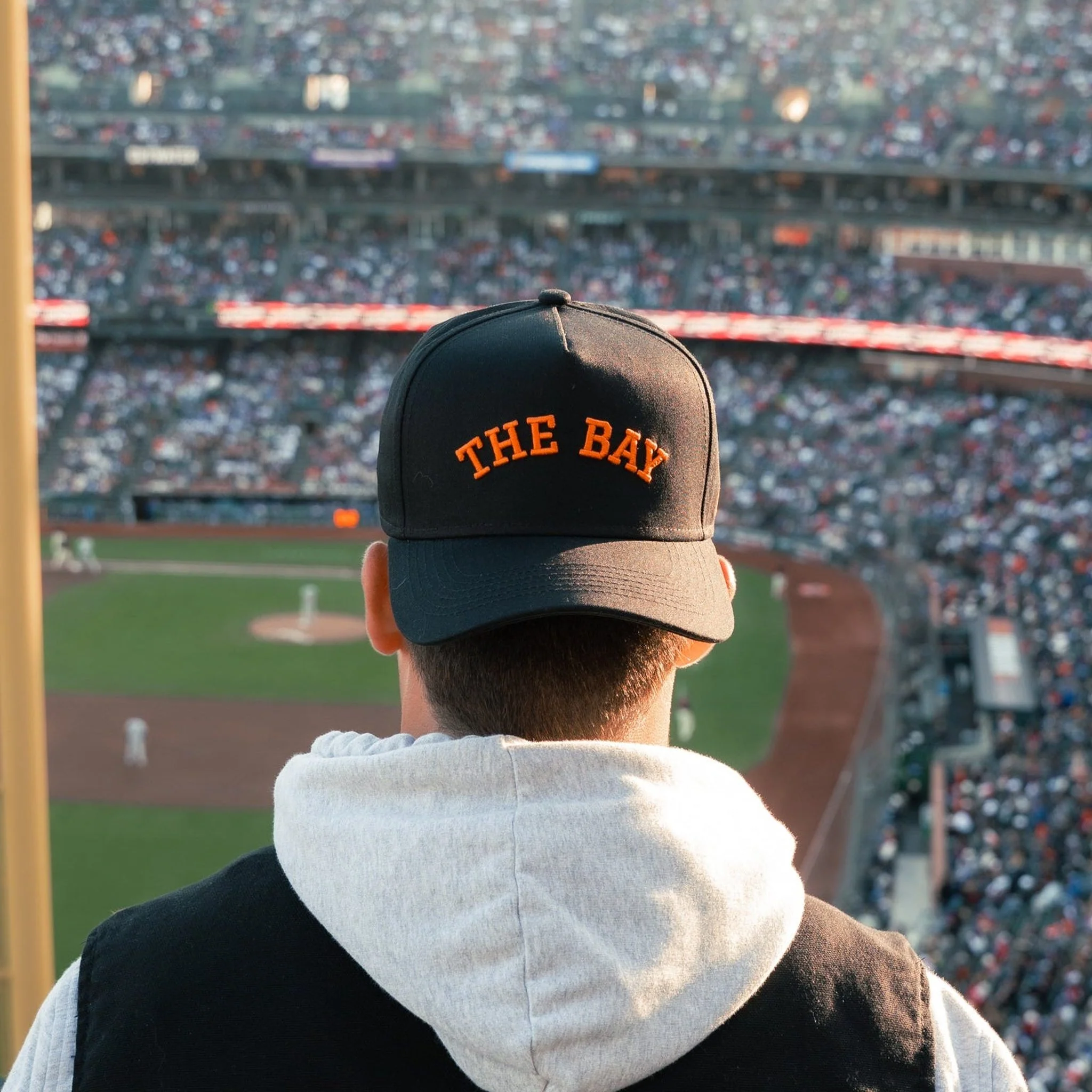 Snapback - The Bay - Black/Orange - Image 5